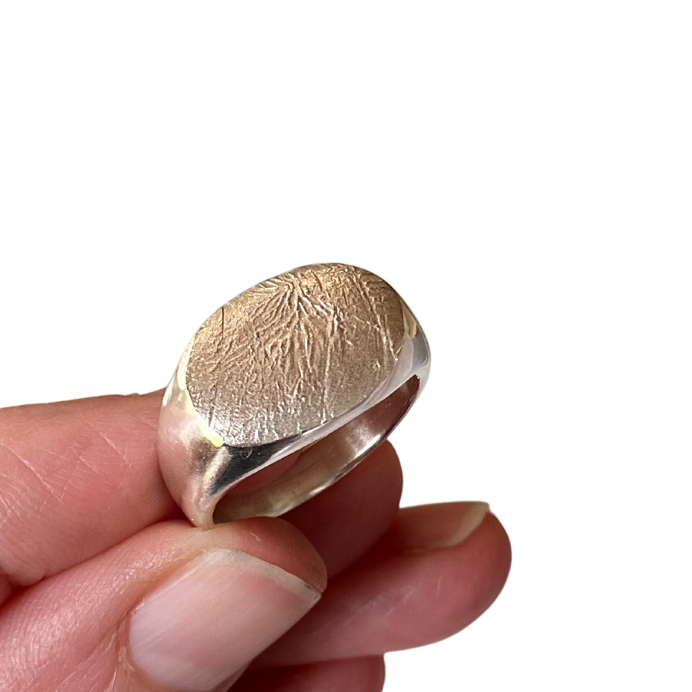 DIY Texture Ring Kit signet shape