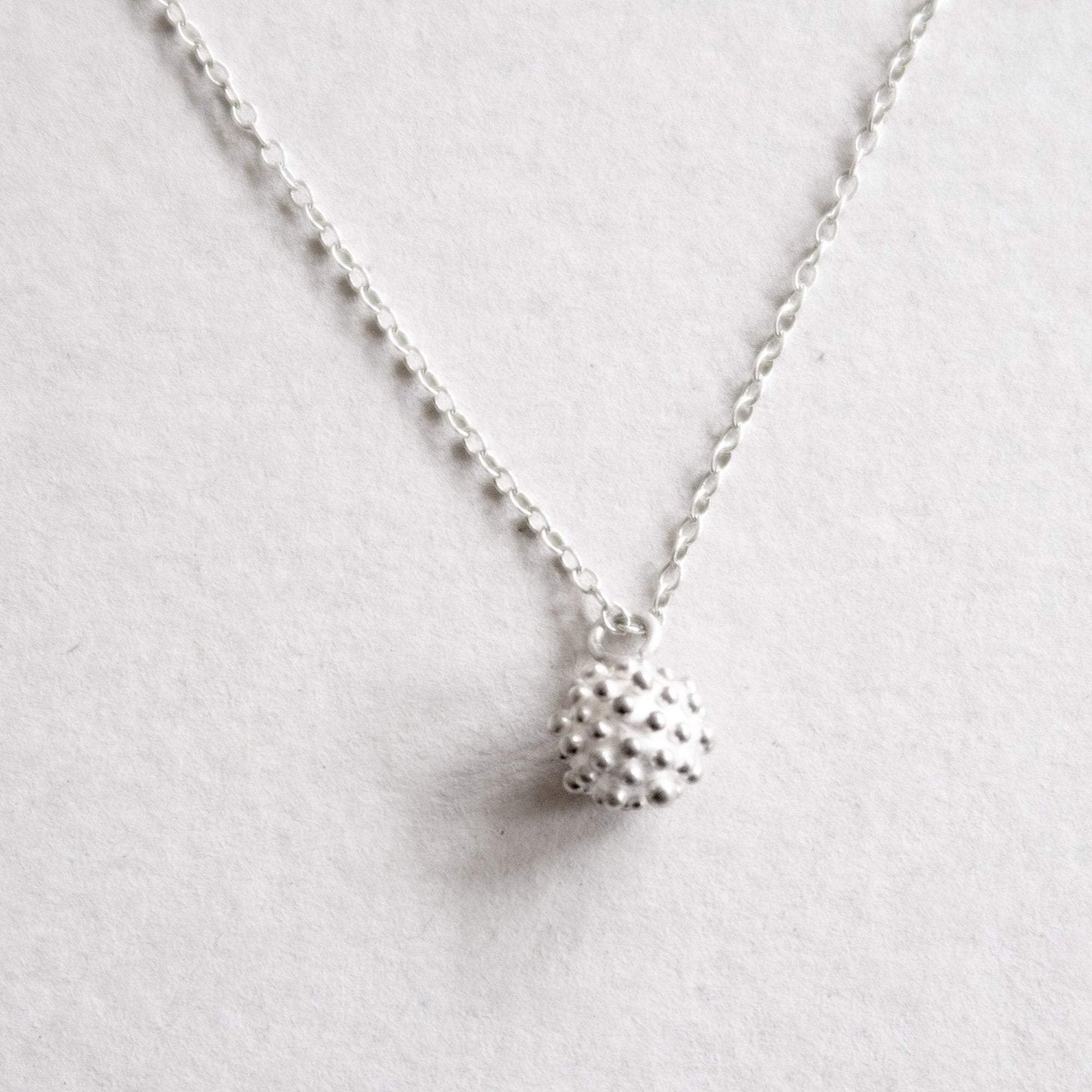 silver dots necklace